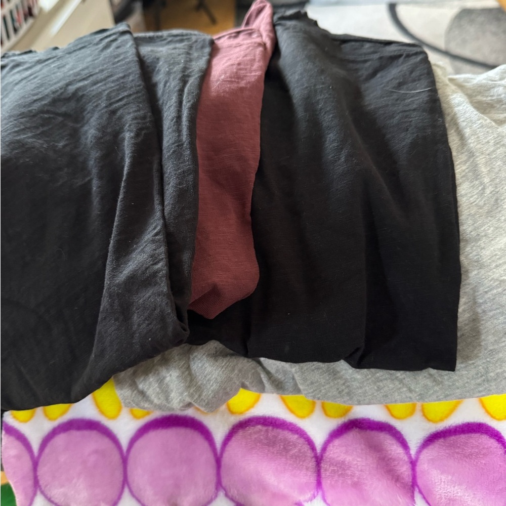 Sonoma XL 2 Black and grey and maroon Cotton Tee 4 of them